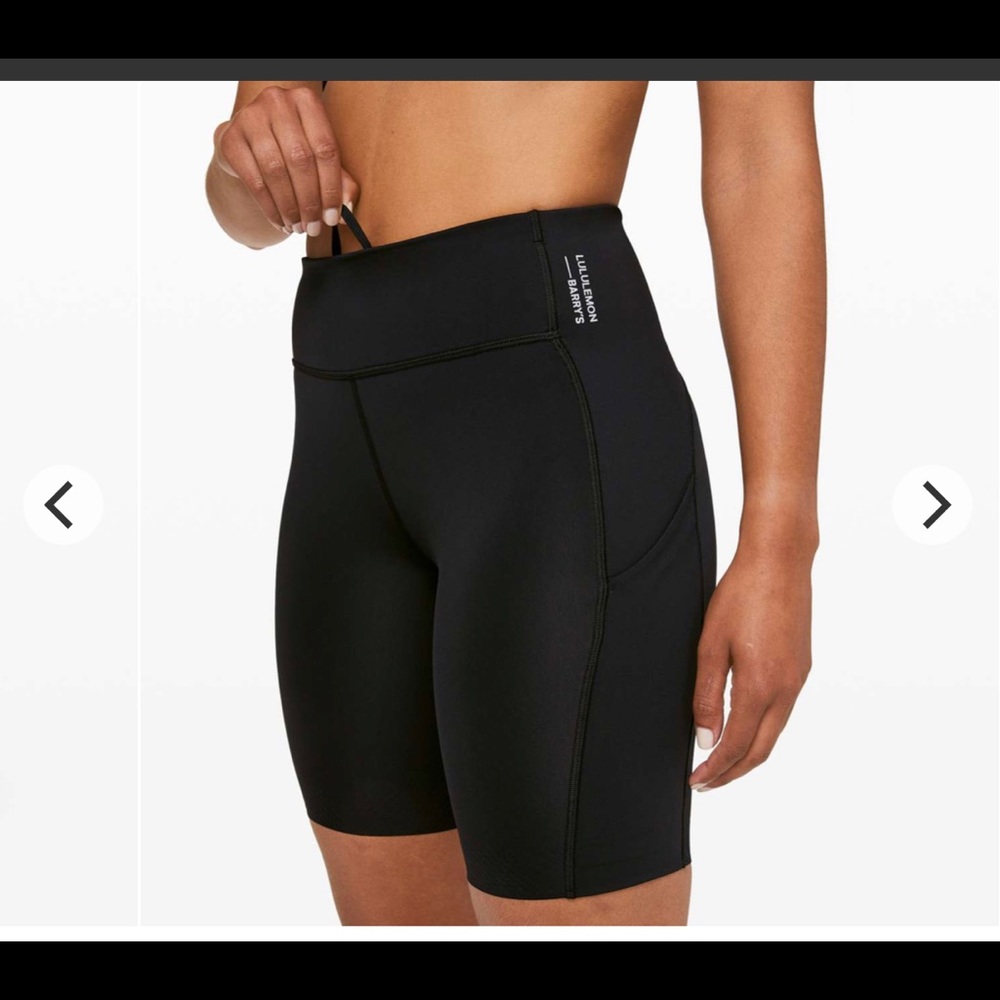 Lululemon Stronger Barrys biker yoga shorts 2 NEW